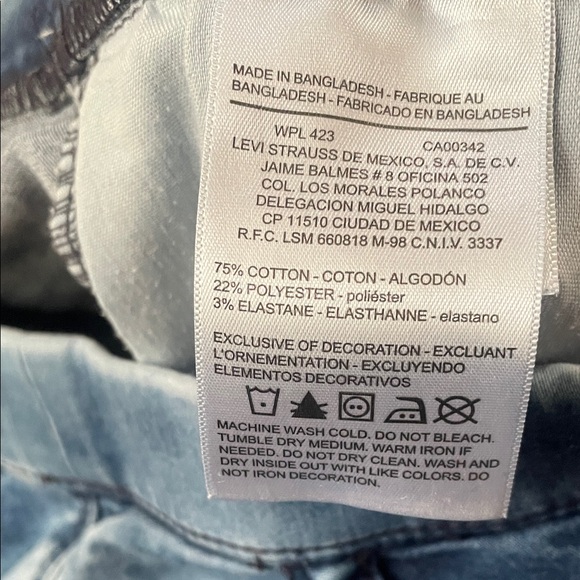 Levi's Blue Boyfriend Jeans - Picture 3 of 7